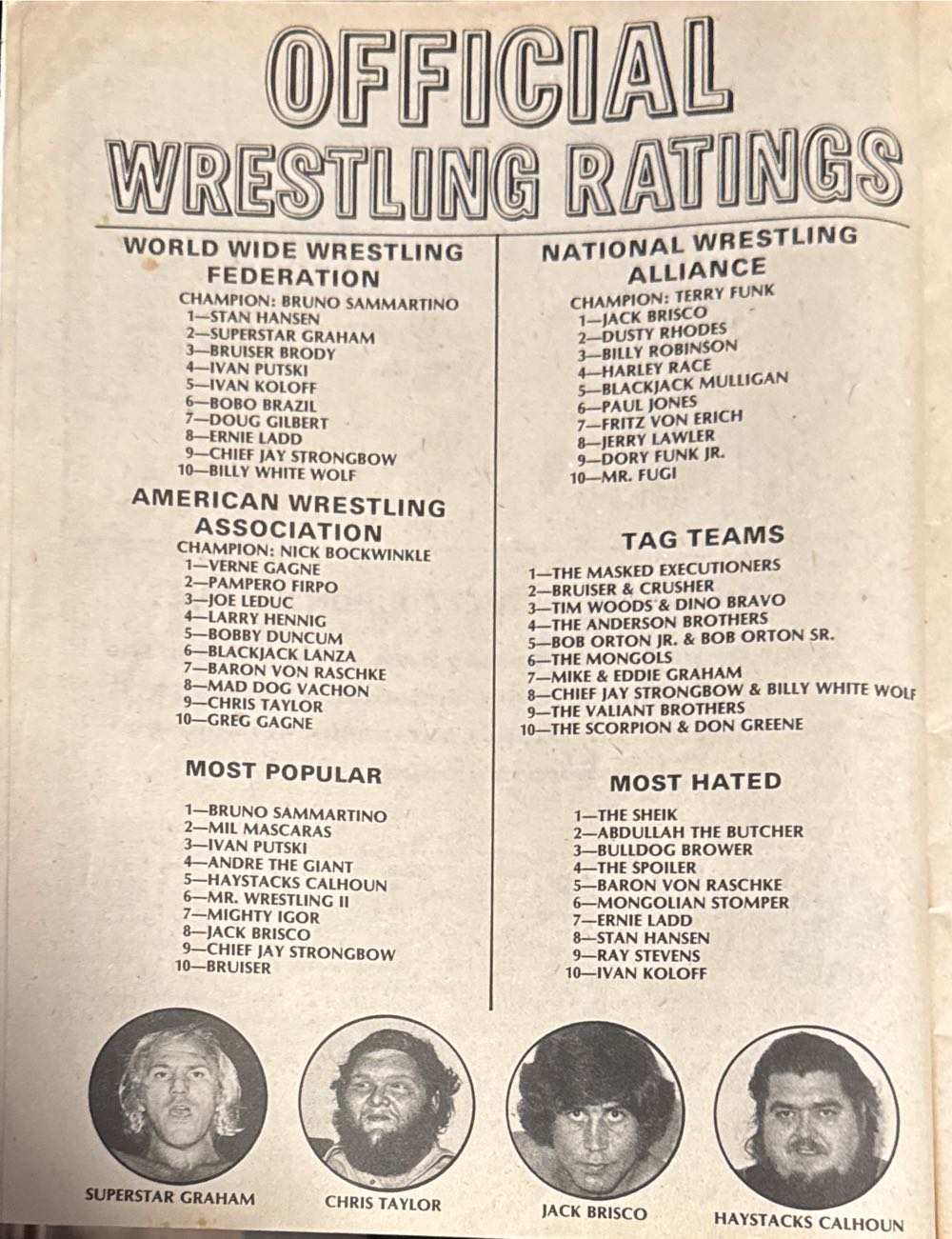 Victory Sports Series Wrestling 1976 Year Book #16  magazine collectible [Barcode 07189647954616] - Main Image 3