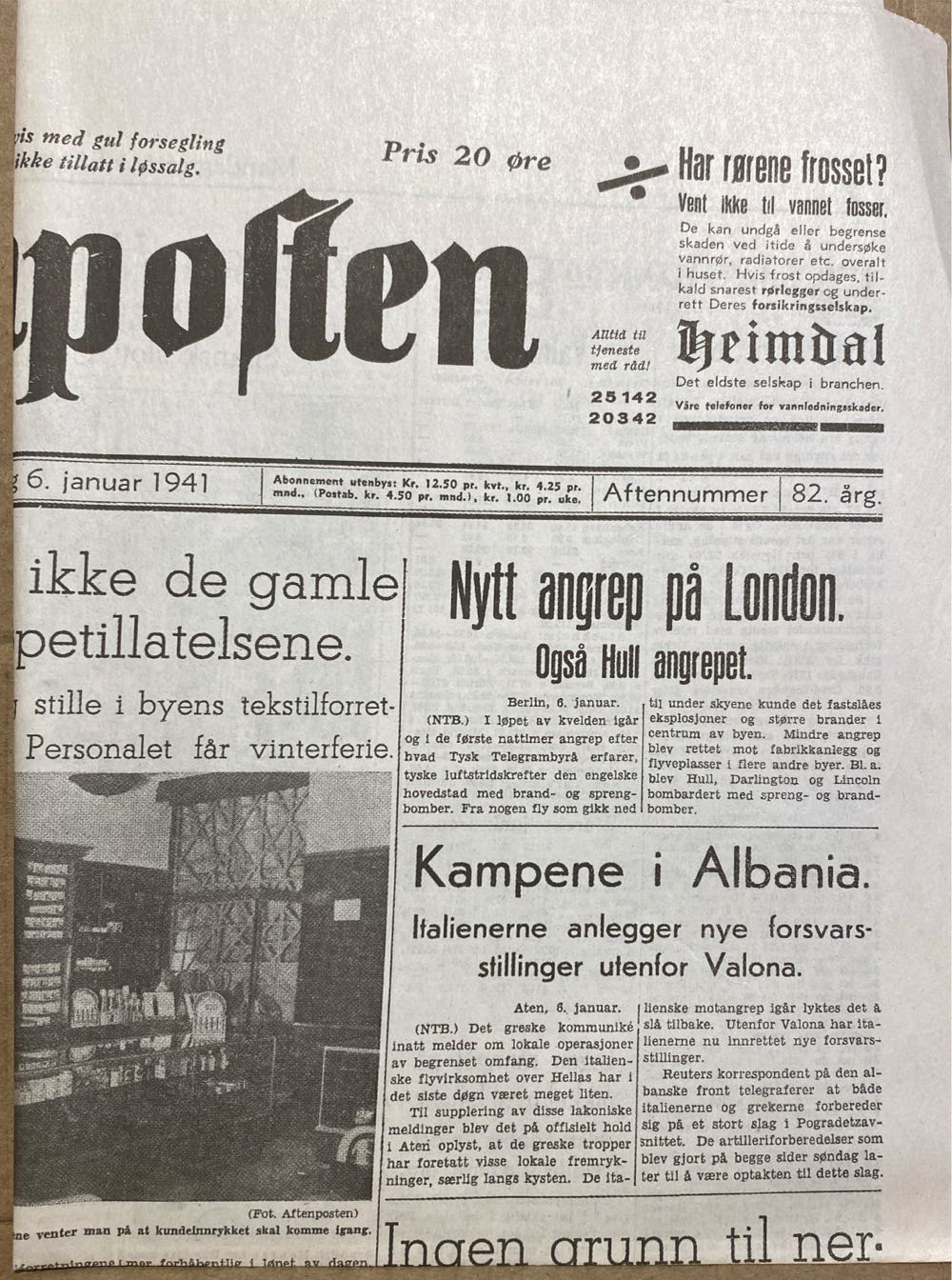 Aftenposten (H)  (January) magazine collectible - Main Image 2