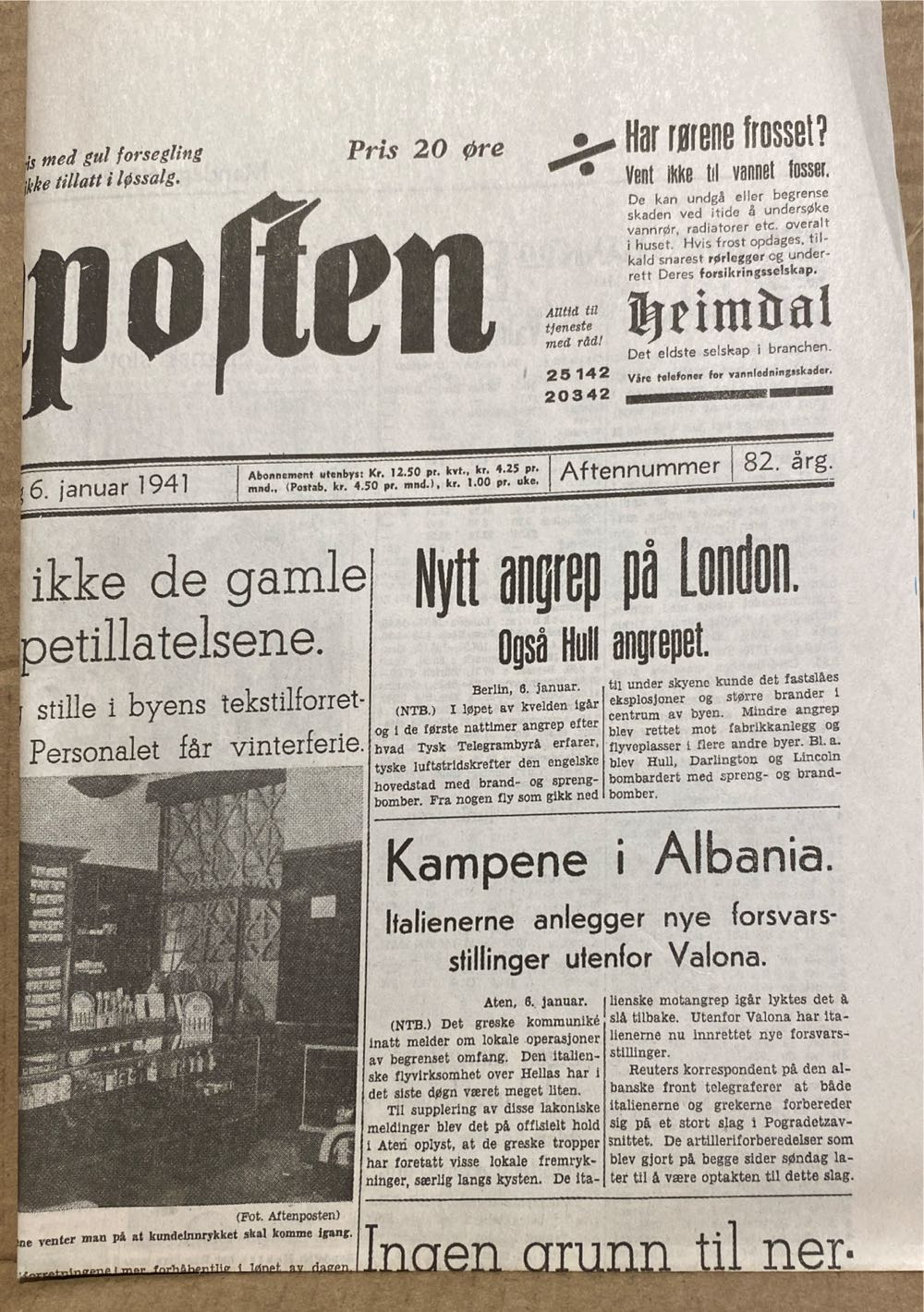 Aftenposten (H)  (January) magazine collectible - Main Image 2