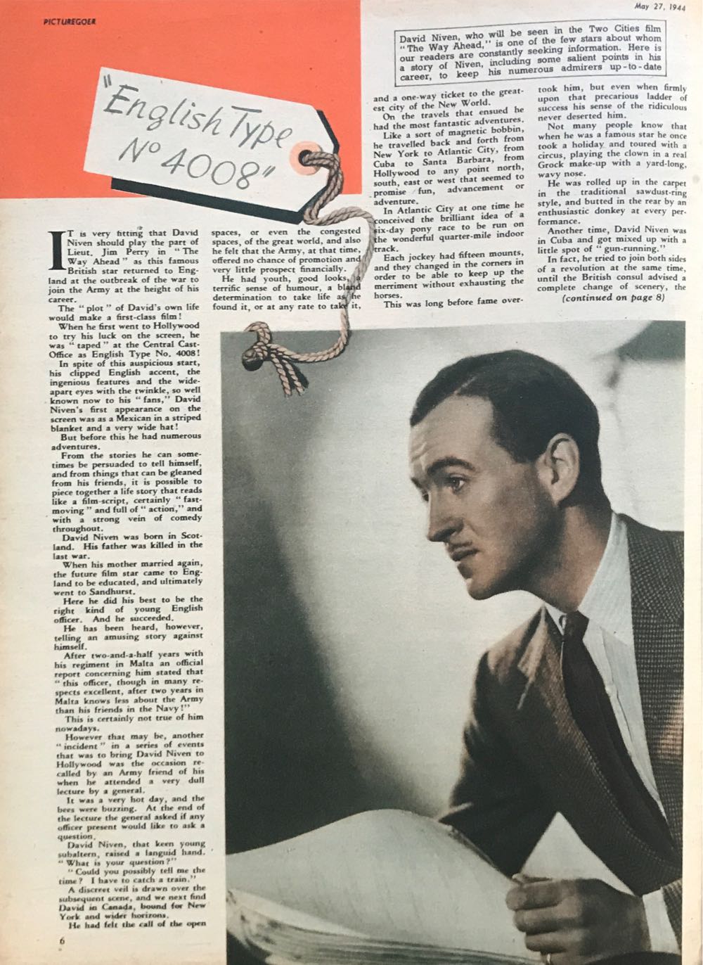 Picturegoer  (May) magazine collectible - Main Image 3