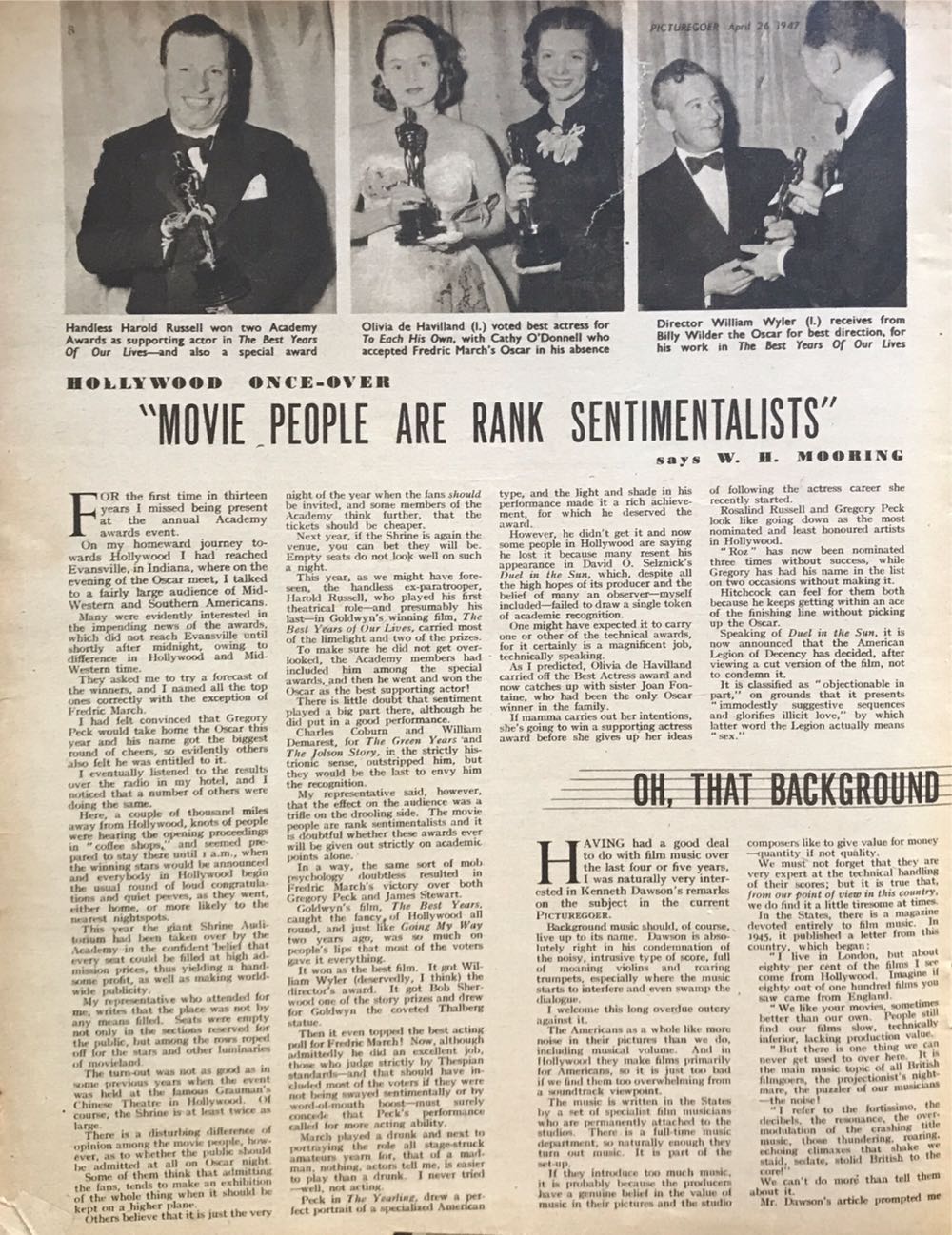 Picturegoer  (April) magazine collectible - Main Image 2