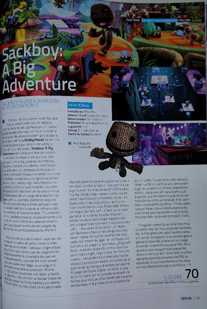 G•Nova Año 1 N° 02  (enero) magazine collectible - Main Image 2