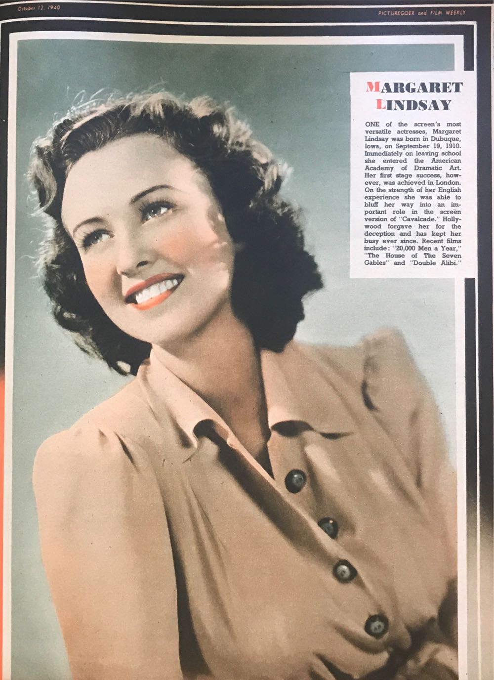 Picturegoer  (October) magazine collectible - Main Image 4