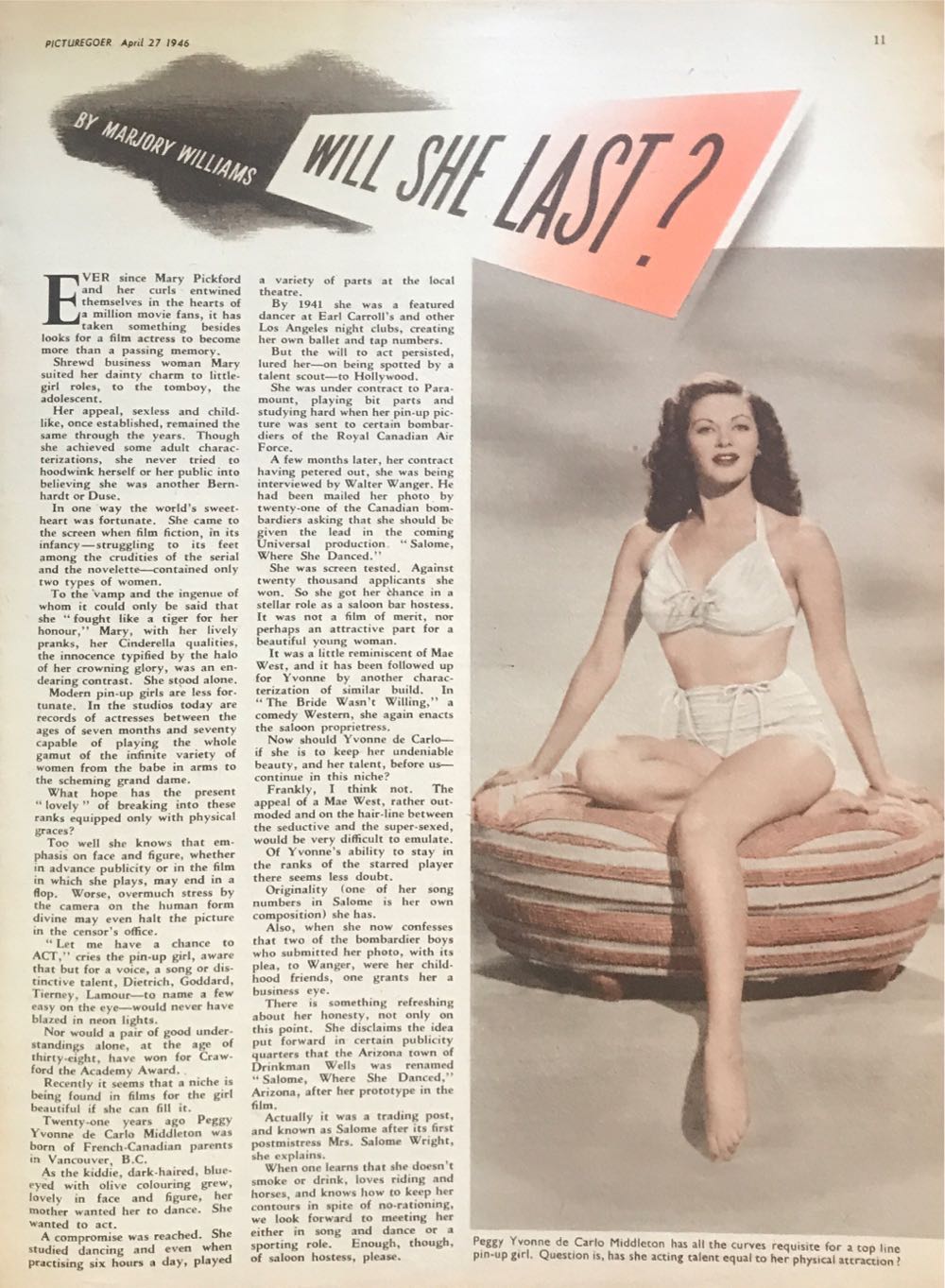 Picturegoer  (April) magazine collectible - Main Image 4