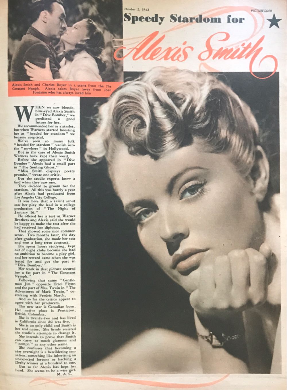 Picturegoer  (October) magazine collectible - Main Image 4