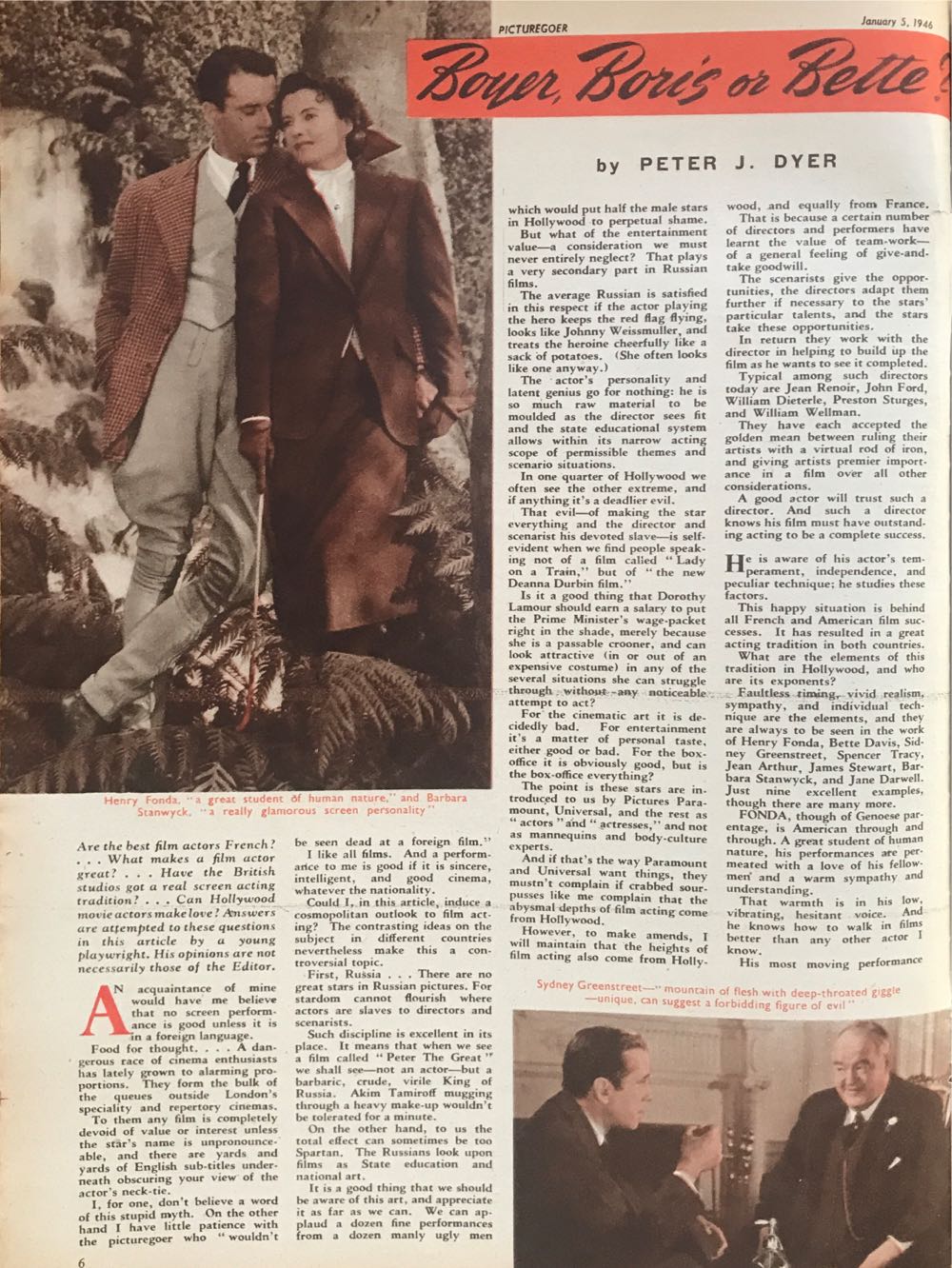 Picturegoer  (January) magazine collectible - Main Image 3