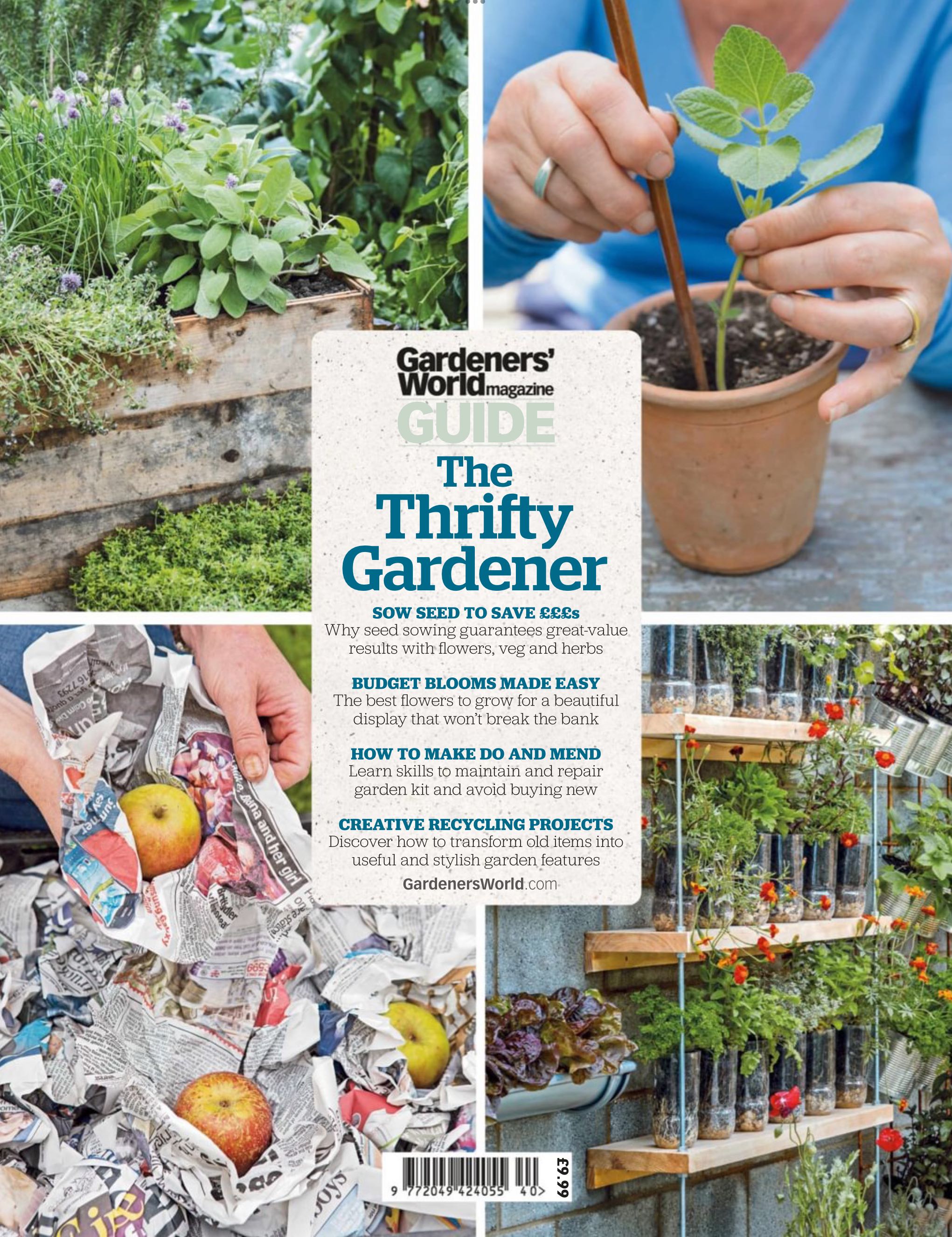 BBC Gardeners’ World - The Thrifty Gardener  2024 August  (August) magazine collectible - Main Image 2
