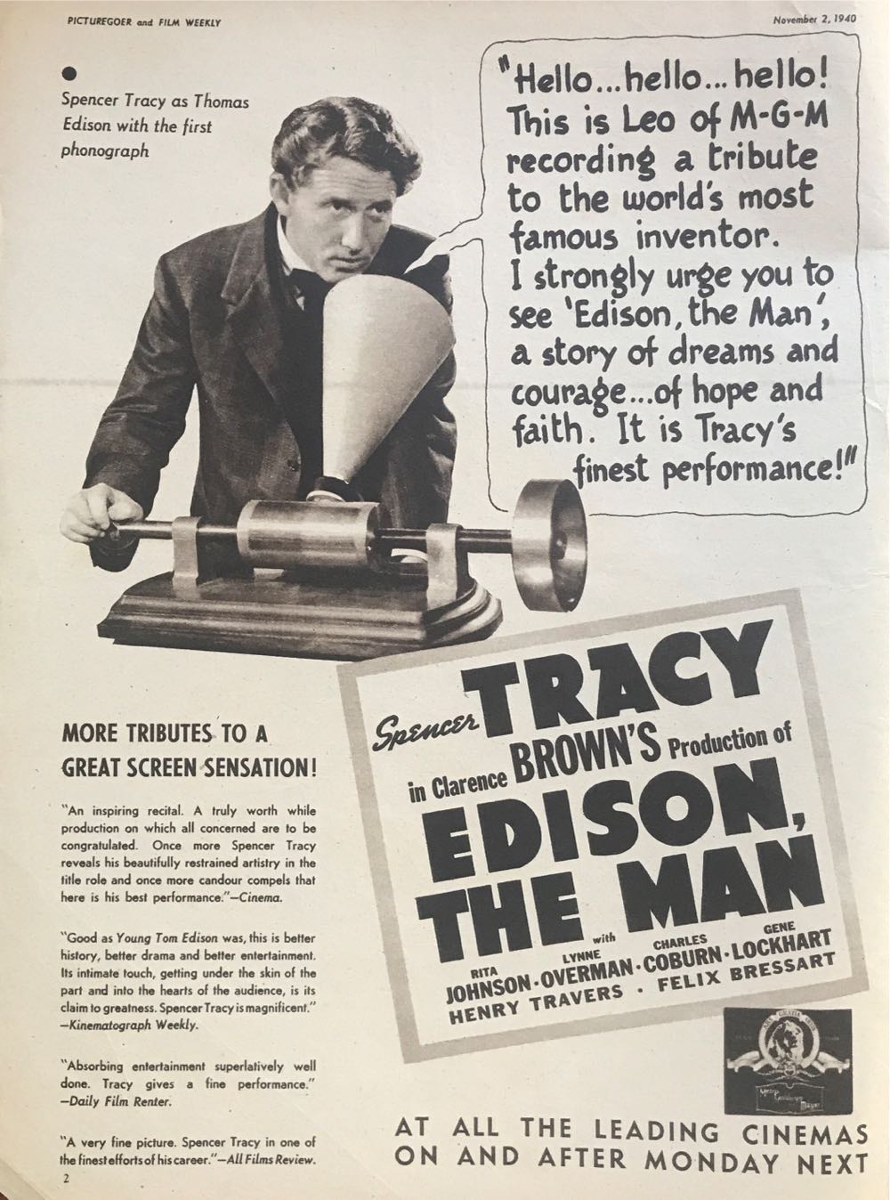 Picturegoer  (November) magazine collectible - Main Image 2