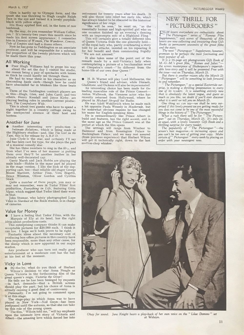 Picturegoer  (March) magazine collectible - Main Image 3