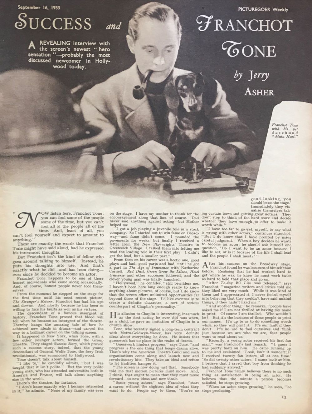 Picturegoer  (September) magazine collectible - Main Image 3