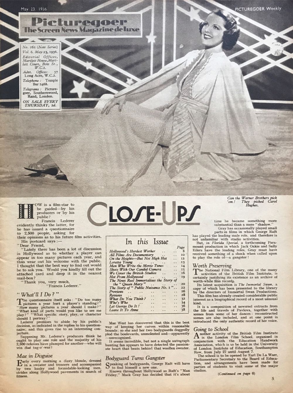 Picturegoer  (May) magazine collectible - Main Image 3