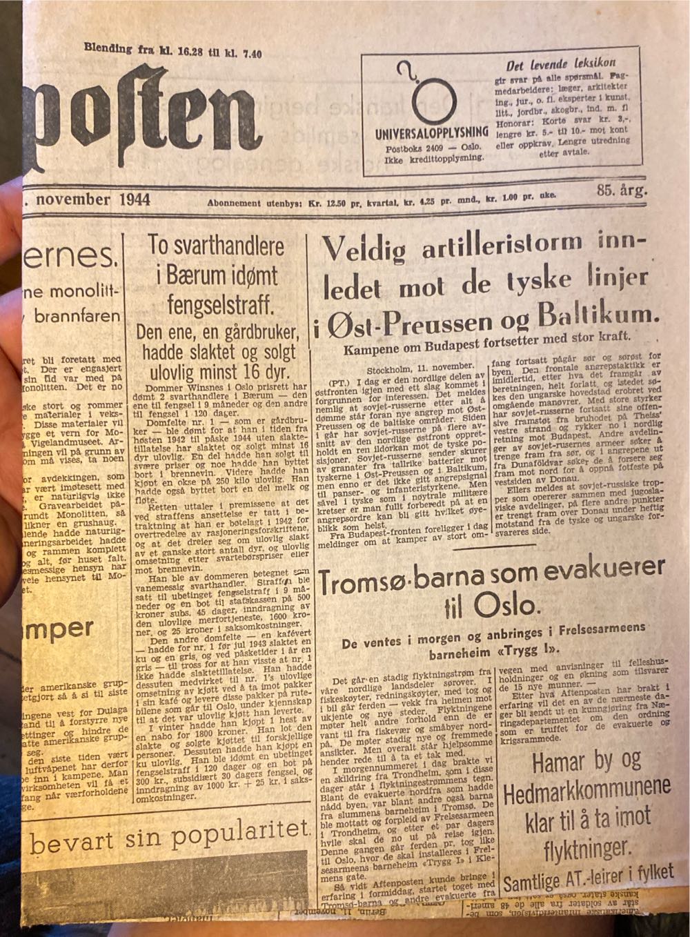 Aftenposten (H)  (November) magazine collectible - Main Image 2