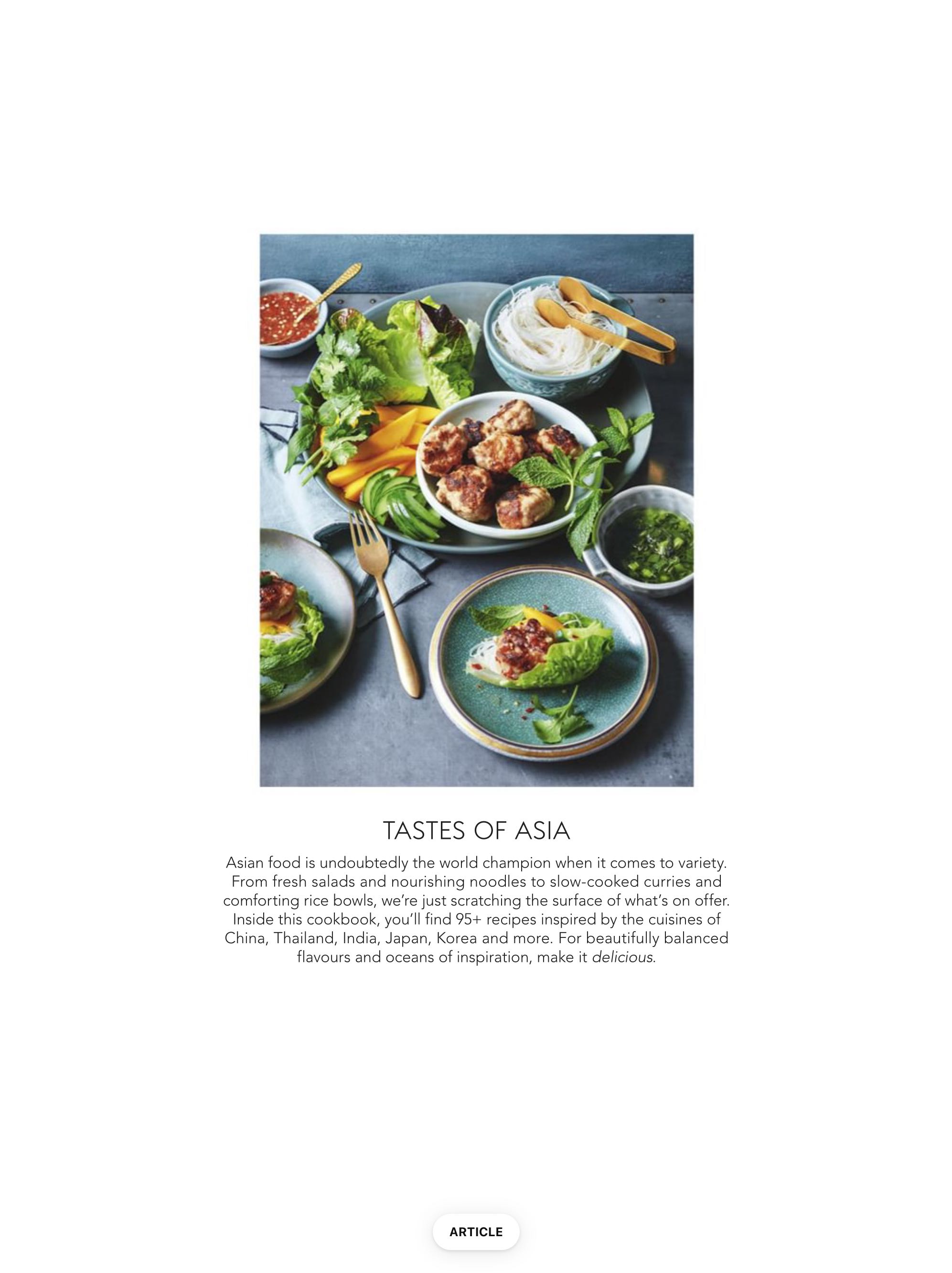 delicious. Cookbooks Tastes of Asia  2024 September  (September) magazine collectible - Main Image 2