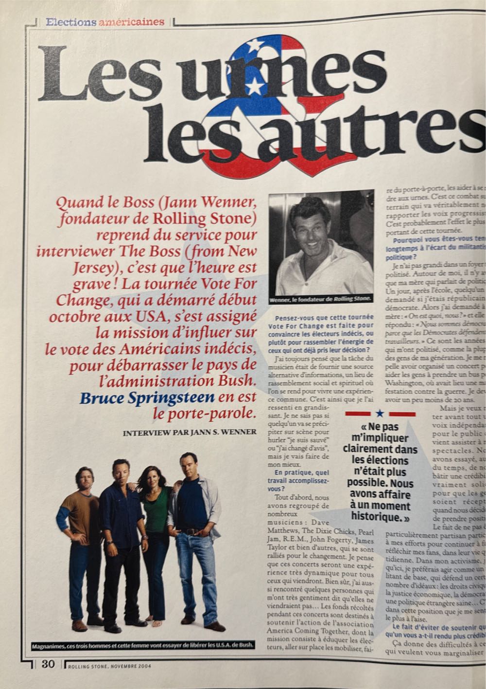 Rolling Stone, FR  (November) magazine collectible - Main Image 2