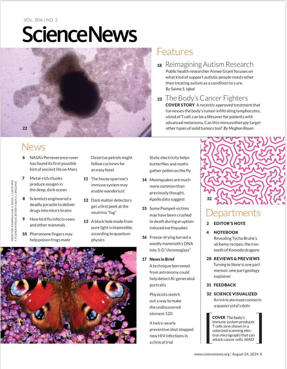 Science News  (August) magazine collectible - Main Image 2