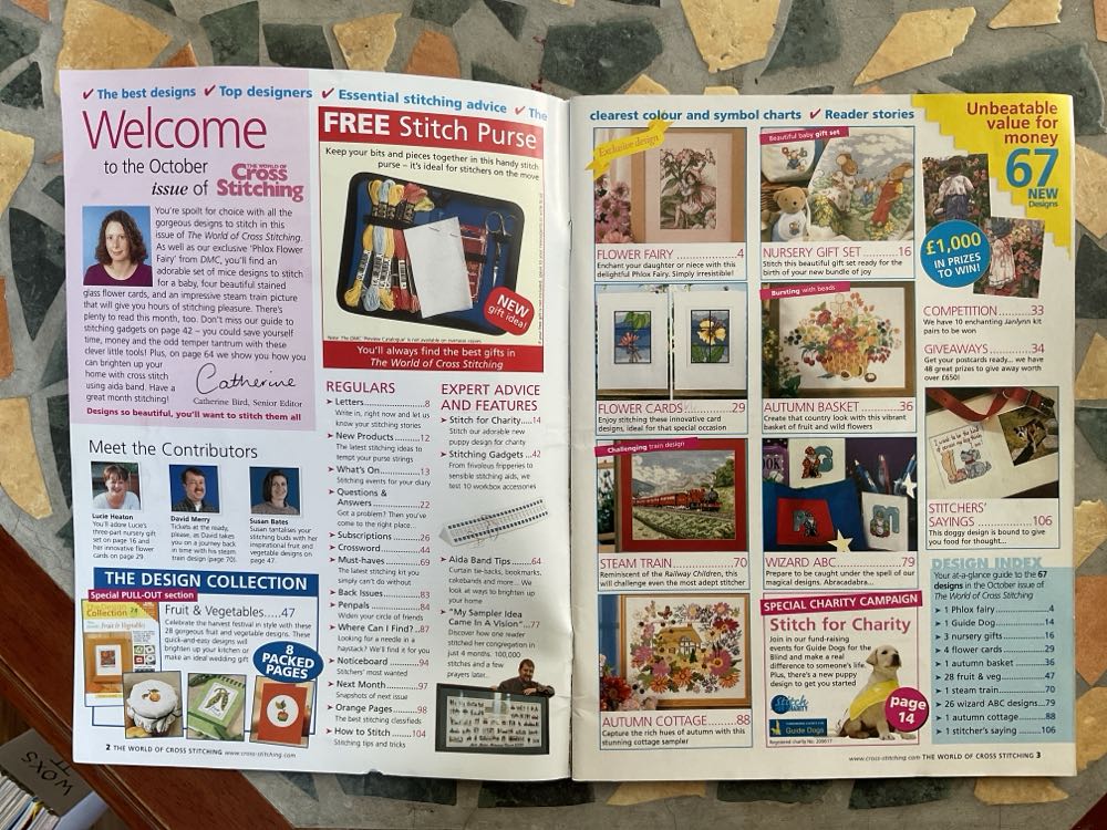 World Of Cross Stitching  (October) magazine collectible [Barcode 9771460197012] - Main Image 2