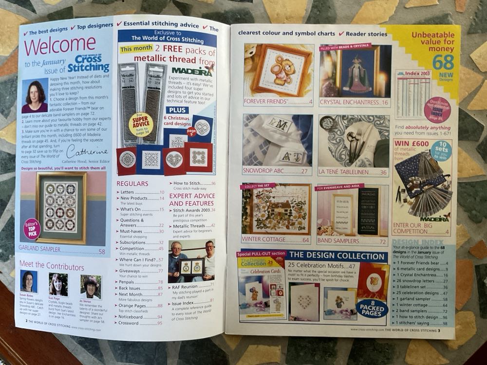 World Of Cross Stitching  (January) magazine collectible [Barcode 9771460197029] - Main Image 2