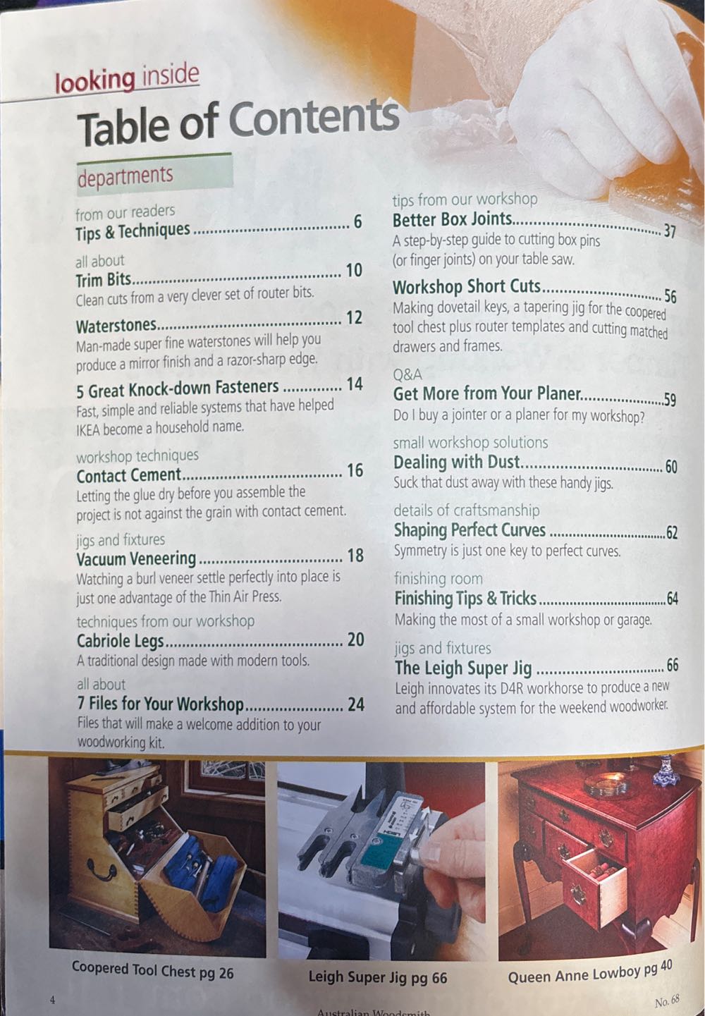 Australian Woodsmith Issue 68  (April) magazine collectible [Barcode 9771441031007] - Main Image 2