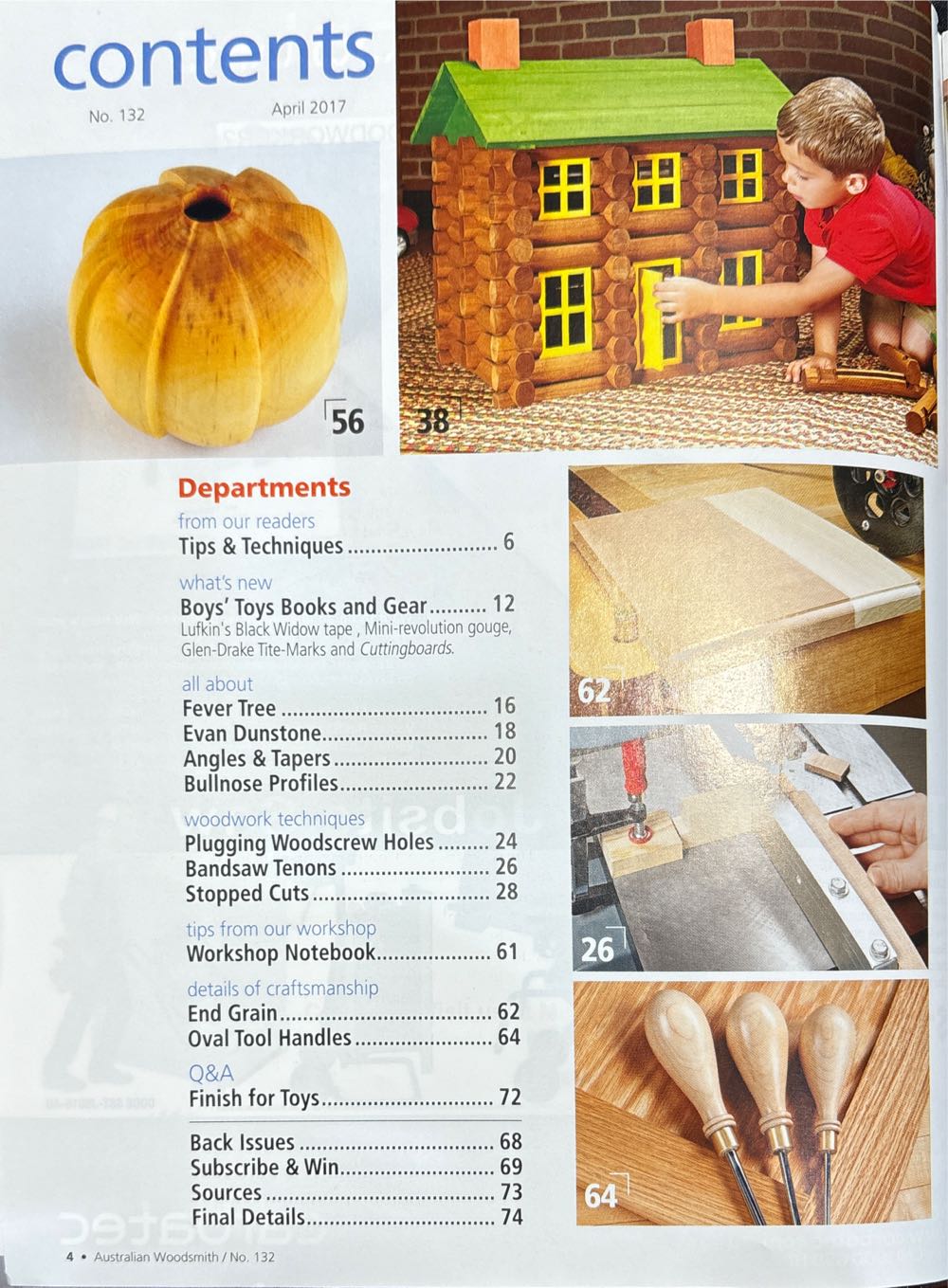 Australian Woodsmith Issue 132  (April) magazine collectible [Barcode 9771441031014] - Main Image 2