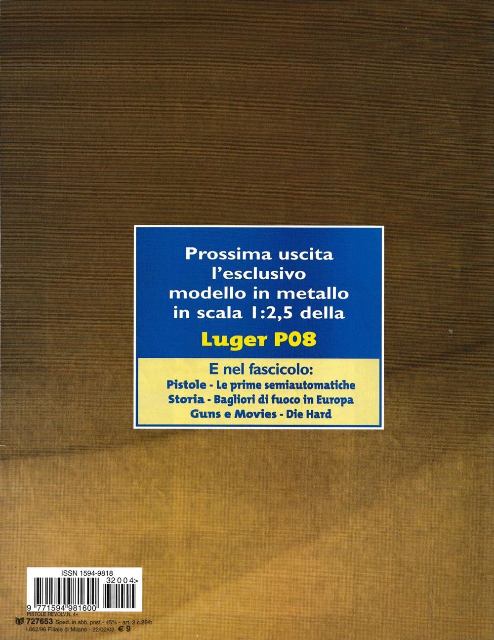 Pistole & Revolver Da Collezione  (February) magazine collectible [Barcode 977159498160032004] - Main Image 2