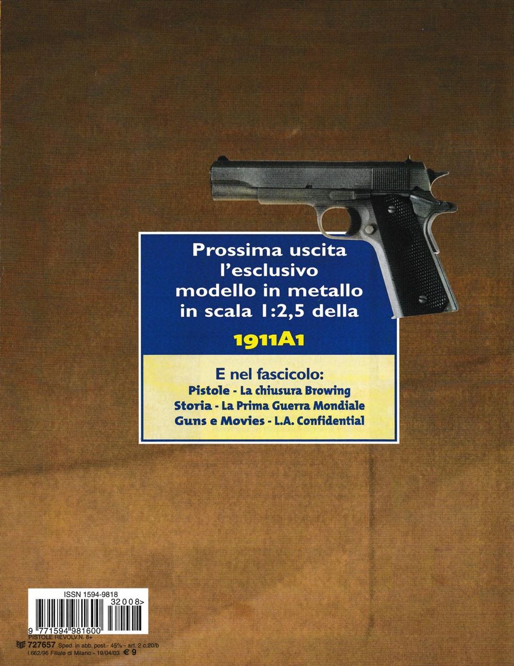 Pistole & Revolver Da Collezione  (April) magazine collectible [Barcode 977159498160032008] - Main Image 2