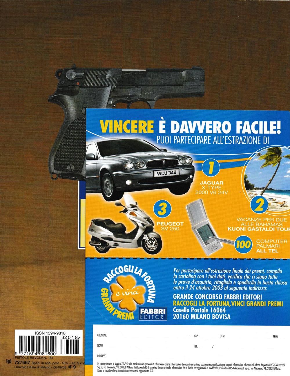 Pistole & Revolver Da Collezione  (September) magazine collectible [Barcode 977159498160032018] - Main Image 3