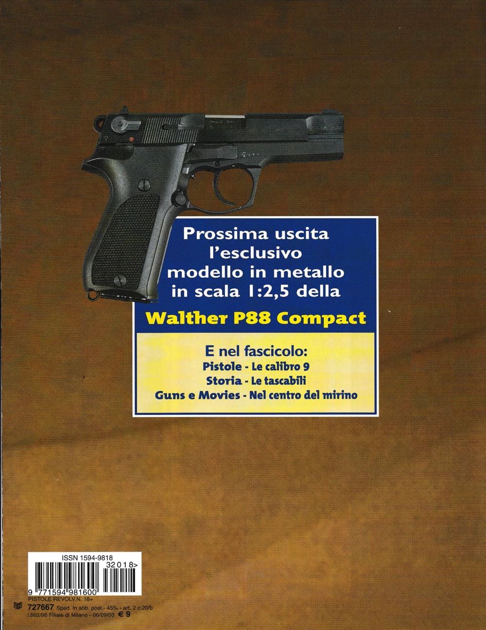 Pistole & Revolver Da Collezione  (September) magazine collectible [Barcode 977159498160032018] - Main Image 4