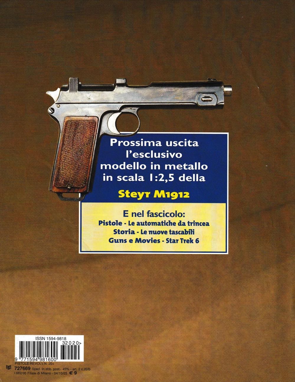Pistole & Revolver Da Collezione  (October) magazine collectible [Barcode 977159498160032020] - Main Image 2