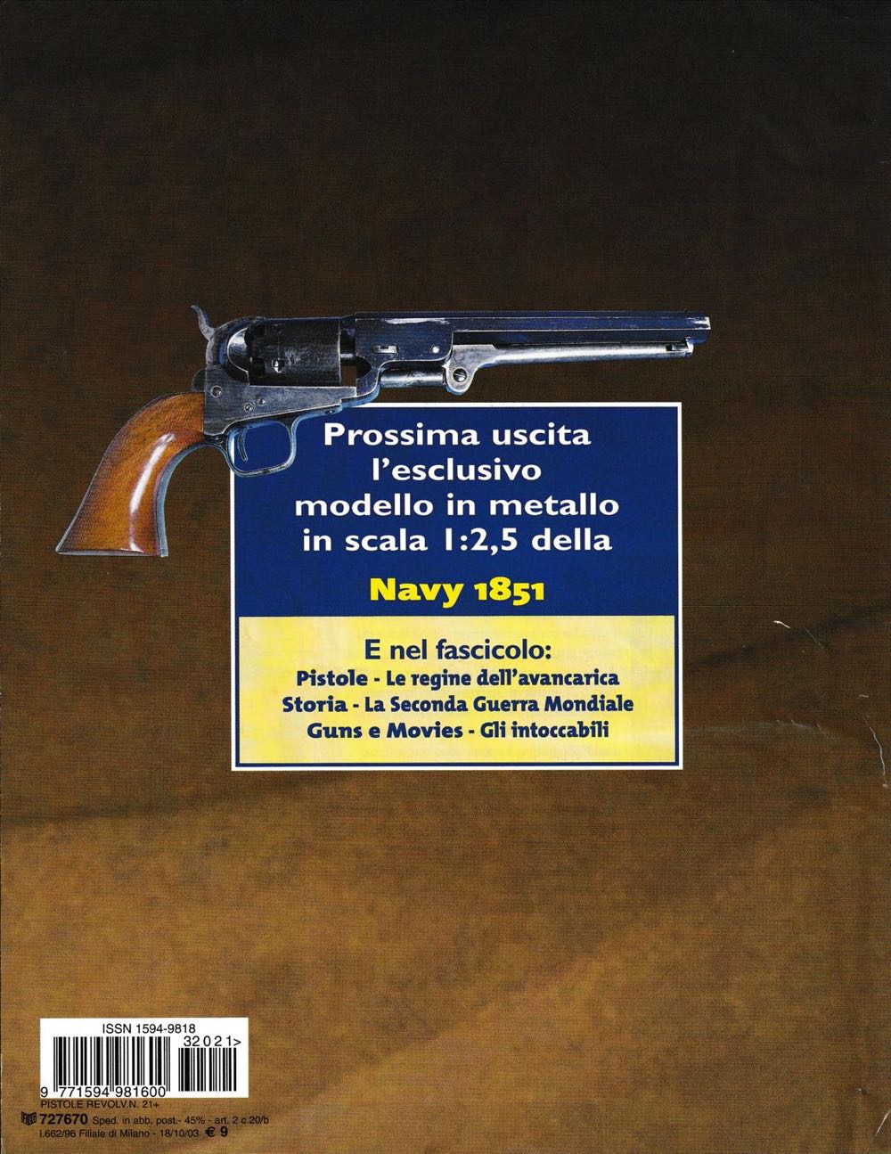 Pistole & Revolver Da Collezione  (October) magazine collectible [Barcode 977159498160032021] - Main Image 2