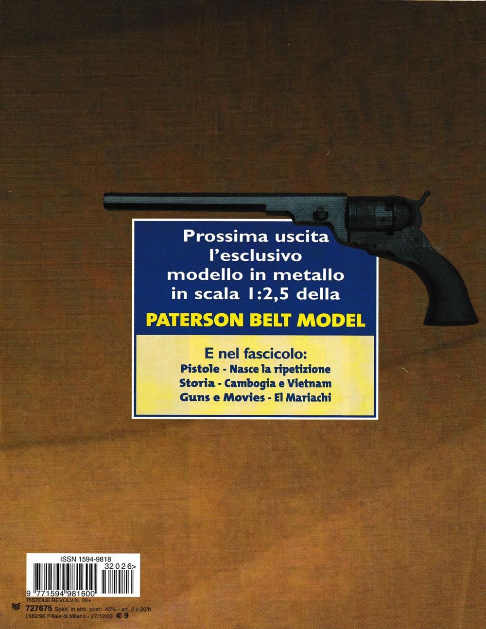 Pistole & Revolver Da Collezione  (December) magazine collectible [Barcode 977159498160032026] - Main Image 2