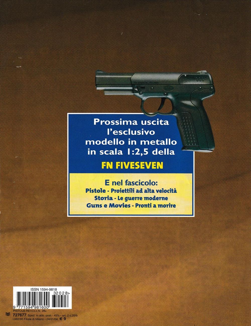 Pistole & Revolver Da Collezione  (January) magazine collectible [Barcode 977159498160032028] - Main Image 2