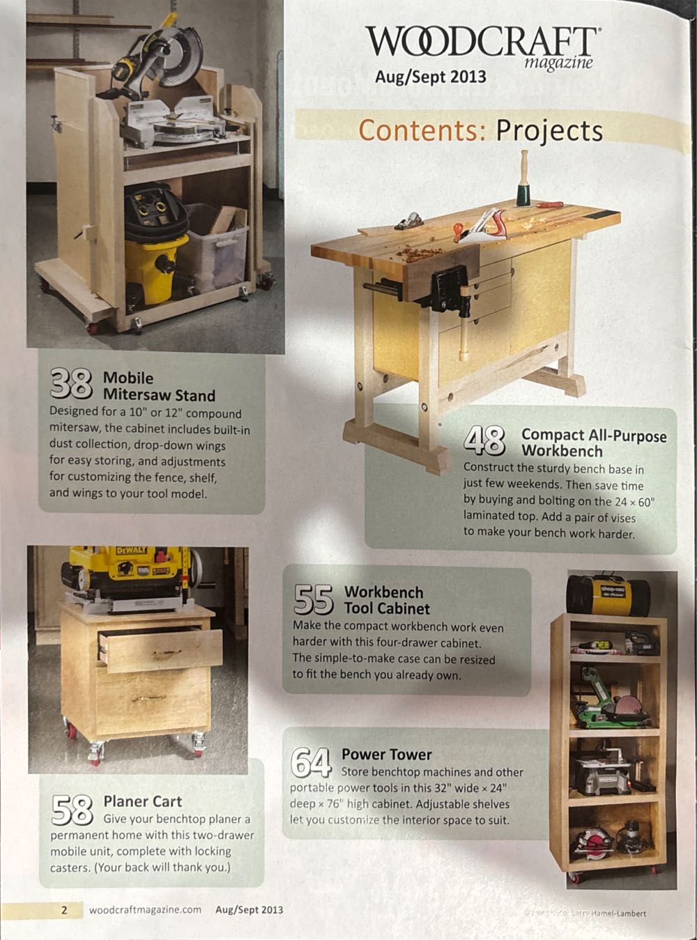 Woodcraft Magazine Issue 54  (August) magazine collectible [Barcode 725274022229] - Main Image 2