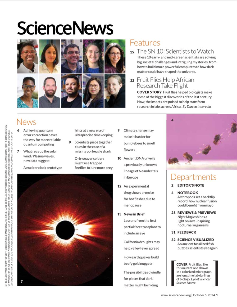 Science News  (October) magazine collectible - Main Image 2