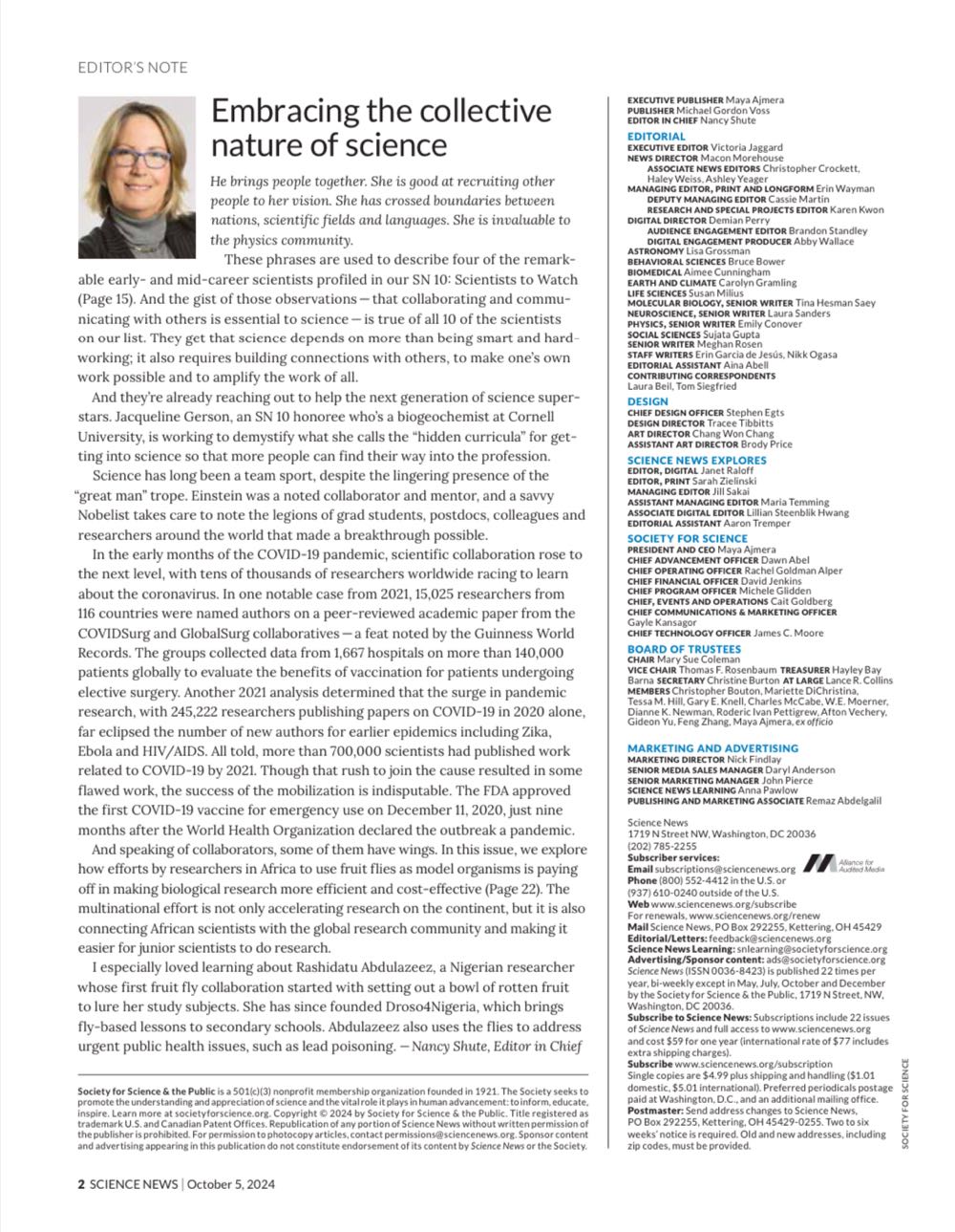 Science News  (October) magazine collectible - Main Image 3