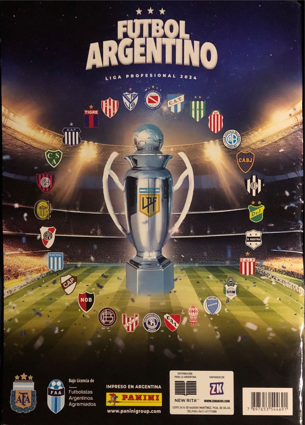 1 Album Panini Futbol Argentino Packs Seale New Argentina Stock  magazine collectible [Barcode 7897653544691] - Main Image 2