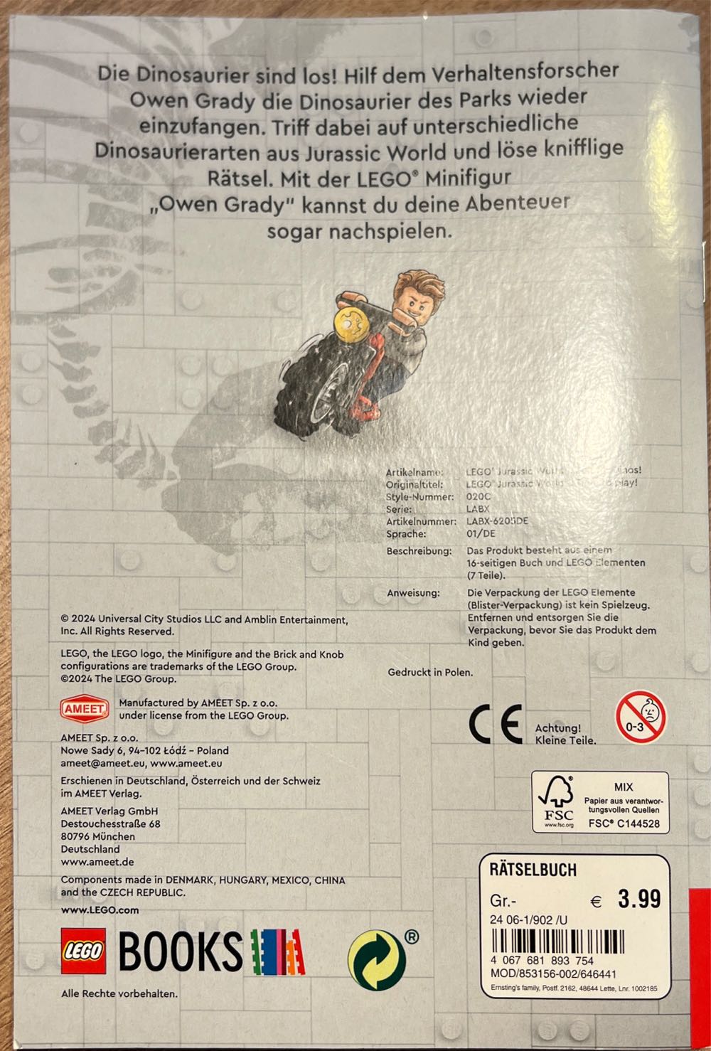 LEGO “Zeit für Dinos!”  magazine collectible [Barcode 4067681893754] - Main Image 2