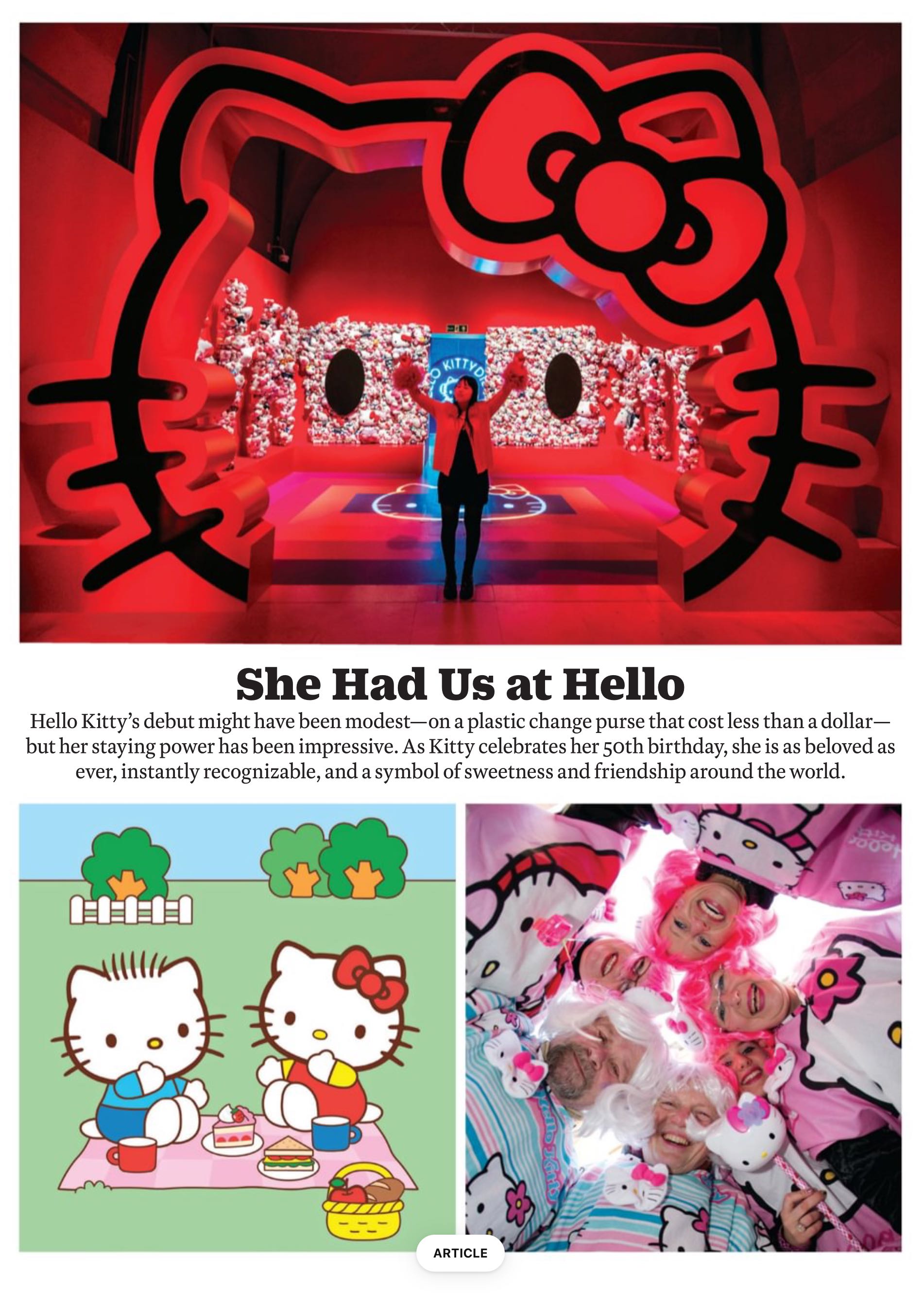 TIME Hello Kitty - 50 Years  2024 August  (August) magazine collectible - Main Image 2