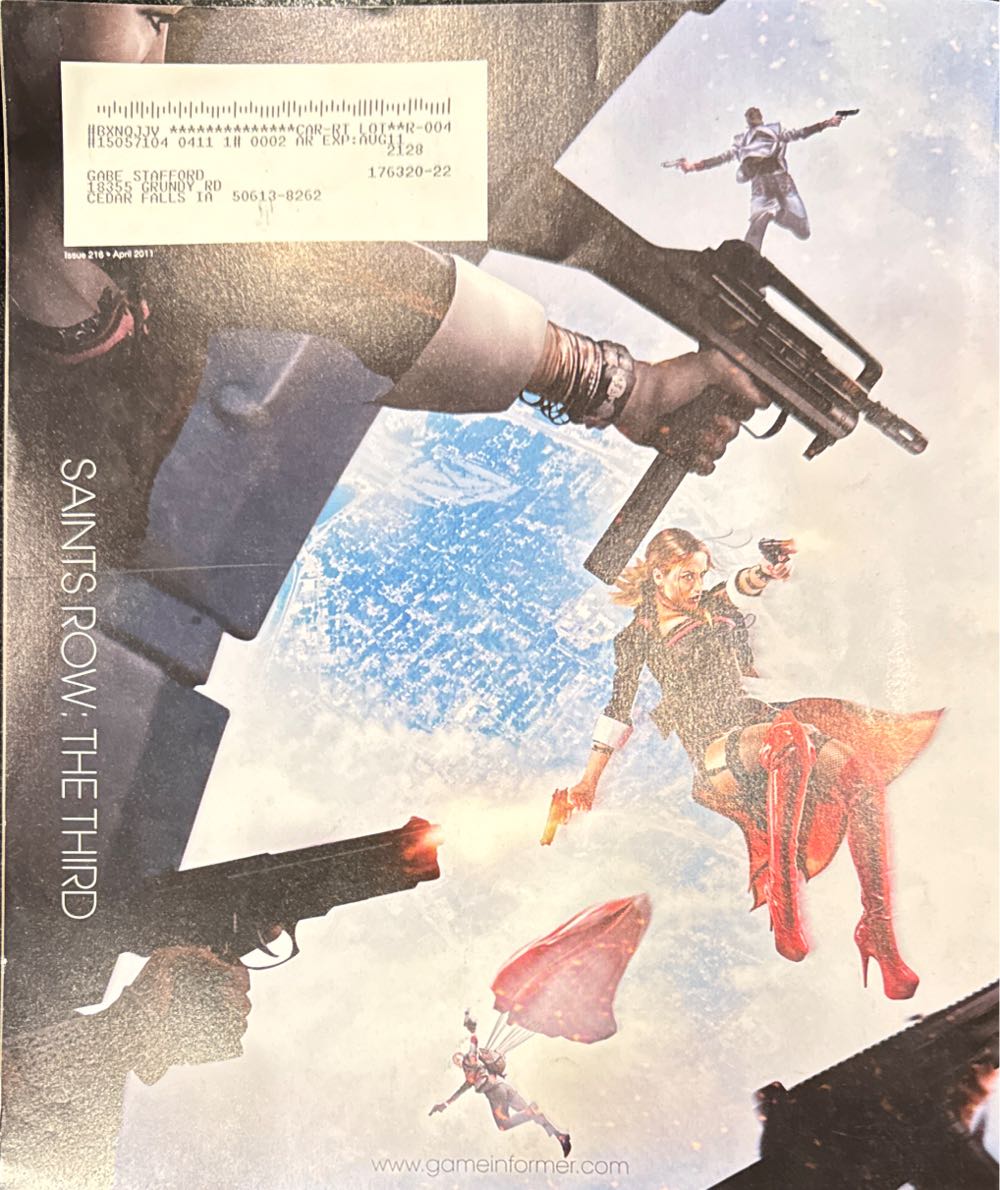 Game Informer 216 (Cover 1 Of 2)  (August) magazine collectible - Main Image 2