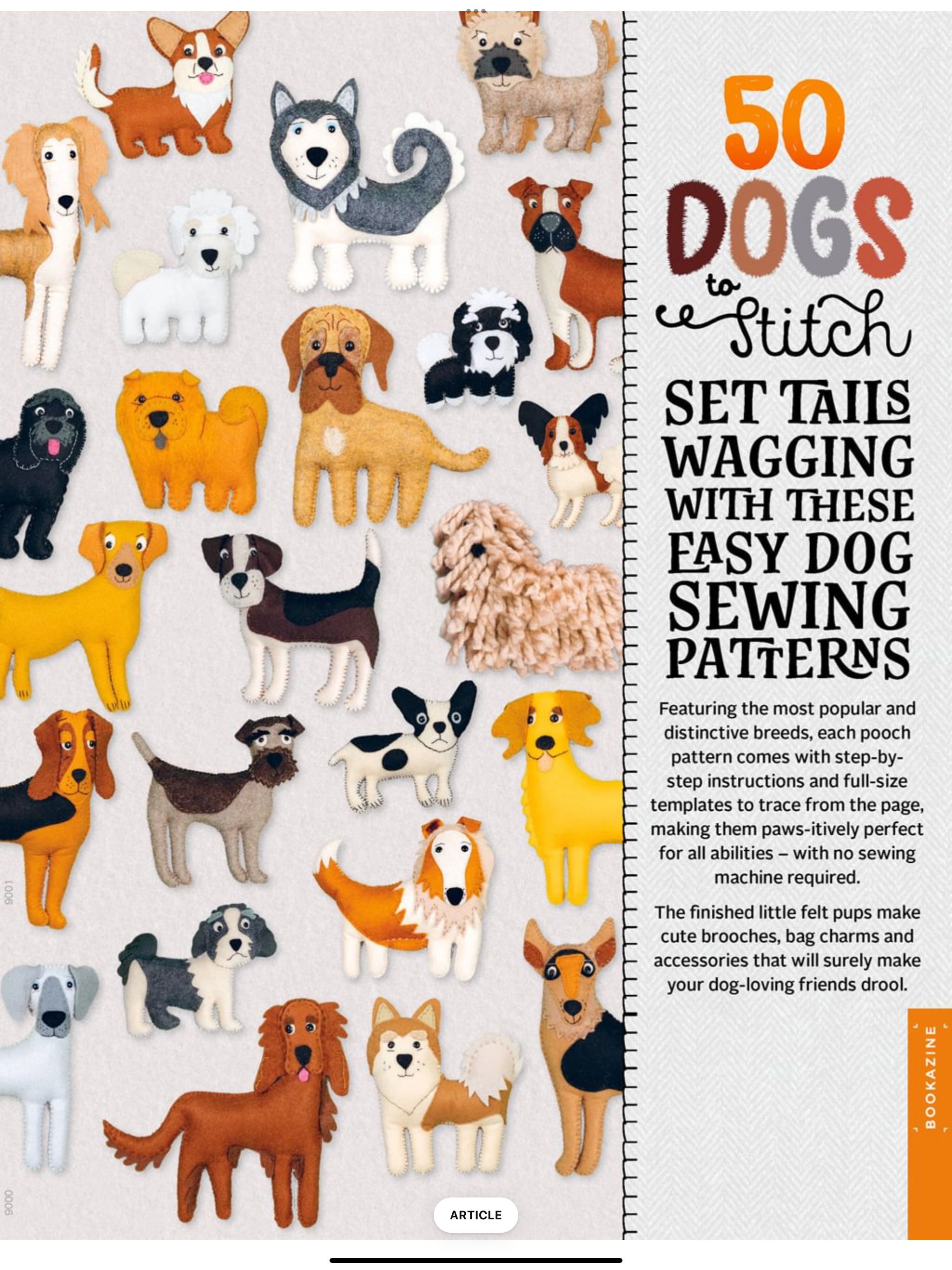 50 Dogs To Stitch  2024 September  (September) magazine collectible - Main Image 2
