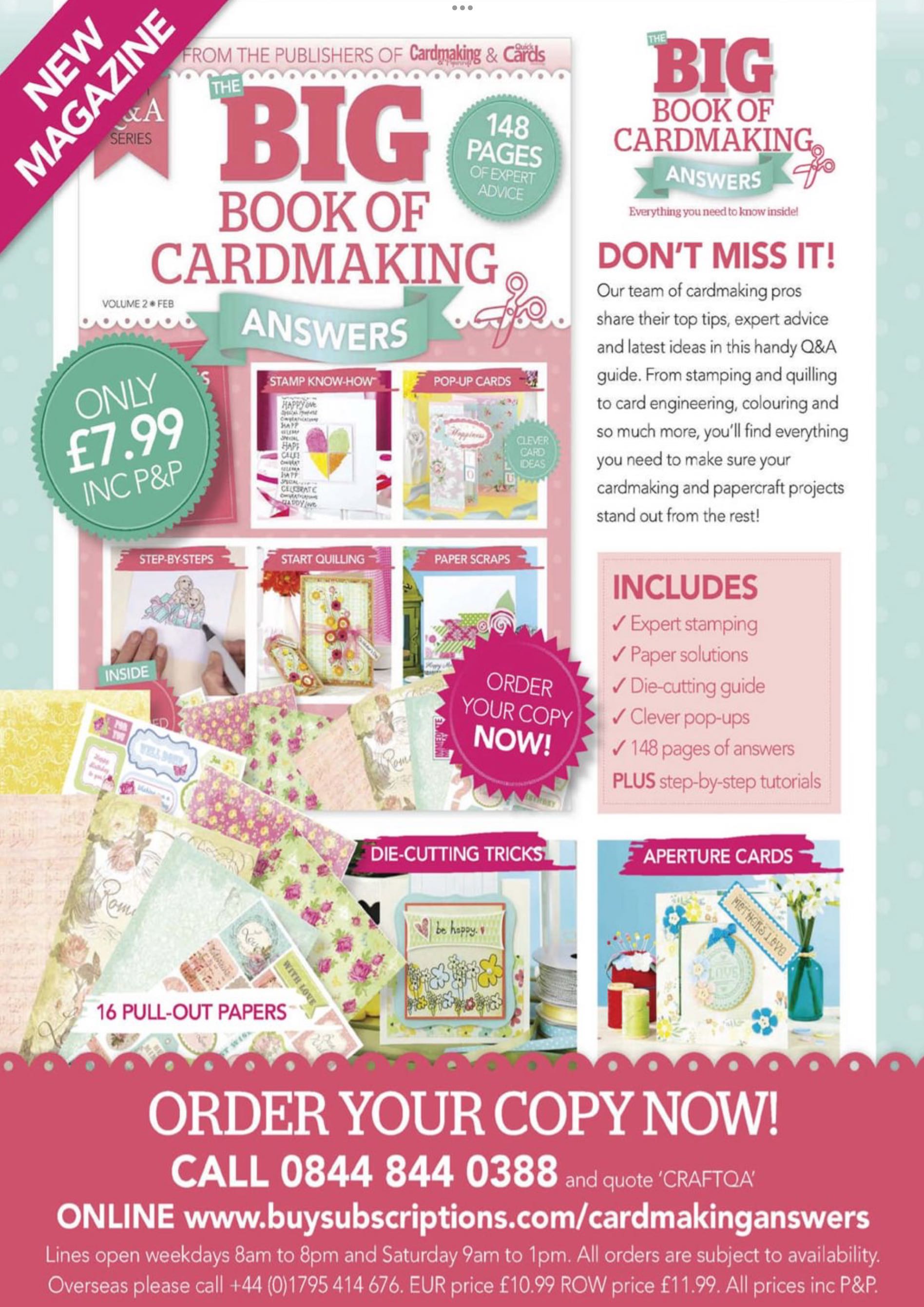 Big Book of Cardmaking Answers  2018 April  (April) magazine collectible - Main Image 2