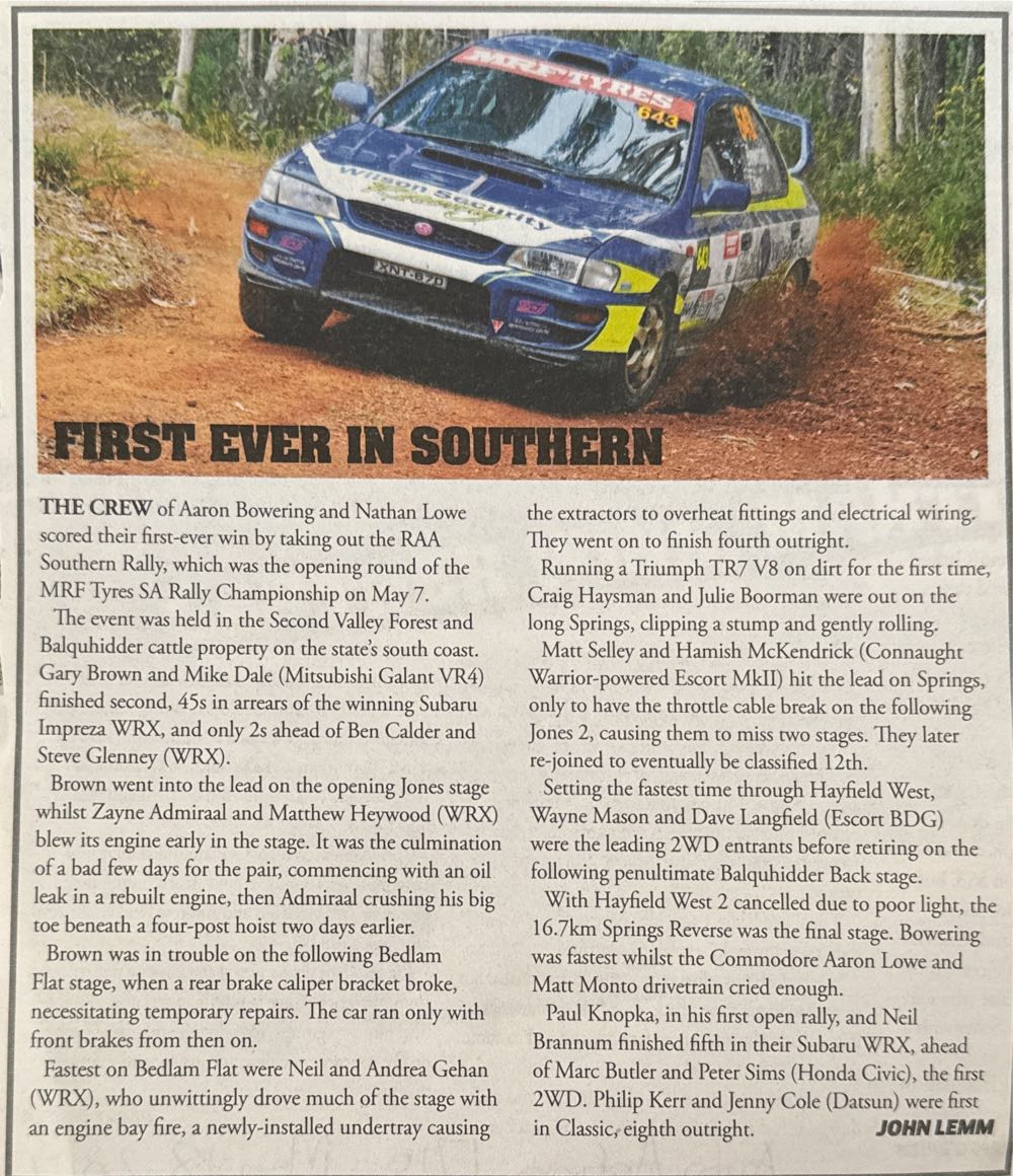 Australian Rallysport News  (December) magazine collectible - Main Image 2