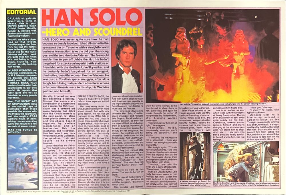 Star Wars The Empire Strikes Back Poster Monthly  (September) magazine collectible [Barcode 07189648460105] - Main Image 2