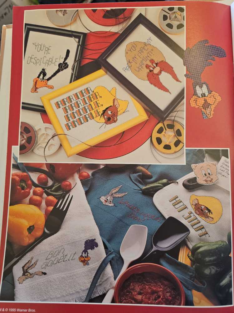 Leisure Arts: Official Looney Tunes Cross Stitch Book  magazine collectible [Barcode 028906027235] - Main Image 4