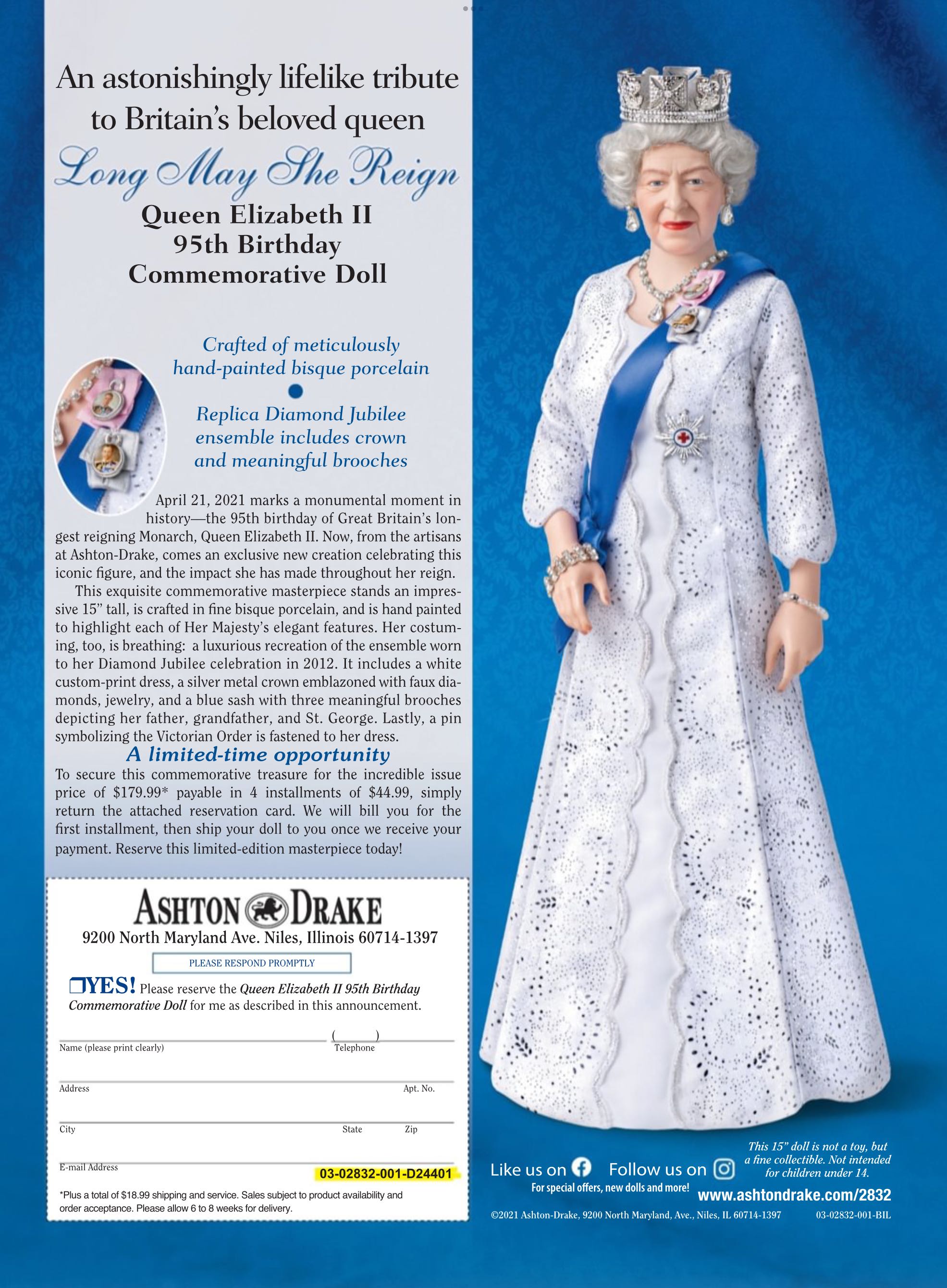 Queen Elizabeth II  2021 July  (July) magazine collectible - Main Image 2