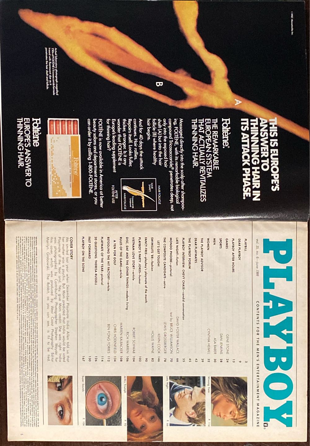Playboy June 1988  (June) magazine collectible [Barcode 030095000050] - Main Image 2
