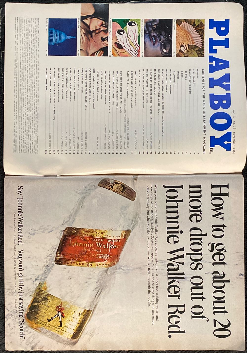 Playboy 1974 - 11  (November) magazine collectible - Main Image 2