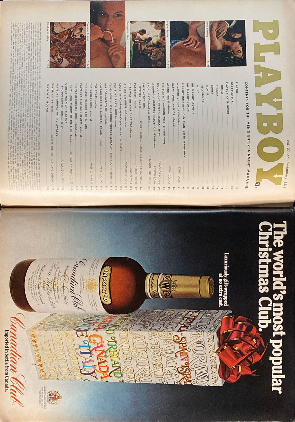 Playboy 1975 - January  magazine collectible - Main Image 2