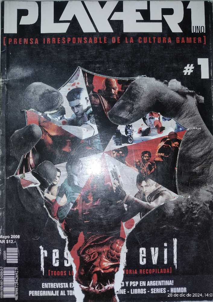 Player 1 #1  (mayo) magazine collectible - Main Image 1