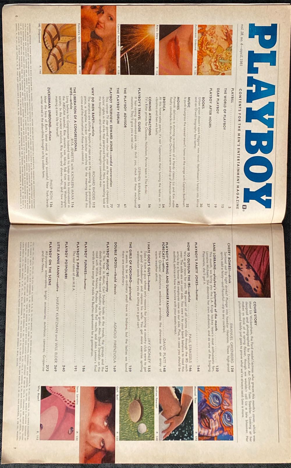 Playboy 1981 - 04  (April) magazine collectible - Main Image 2