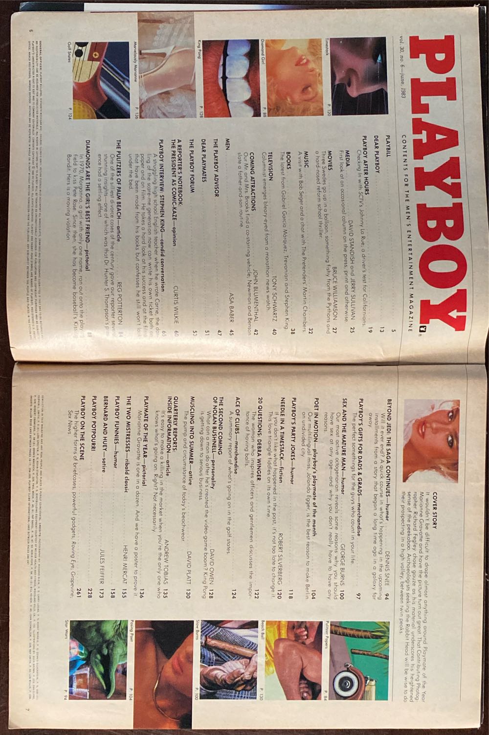 Playboy 1983 - 06  magazine collectible - Main Image 2